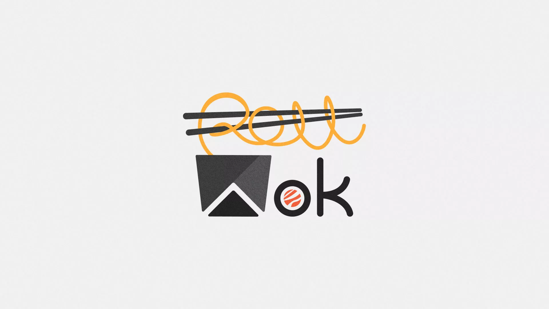 Разработка логотипа в Сясьстрое для суши-бара «Roll Wok Club» Разработка логотипа в Сясьстрое для суши-бара «Roll Wok Club»